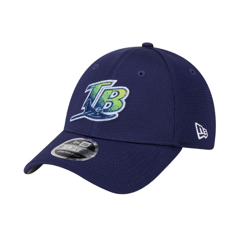 Rays NewEra Navy 2024 BattingPractice On Field 9Forty Hat