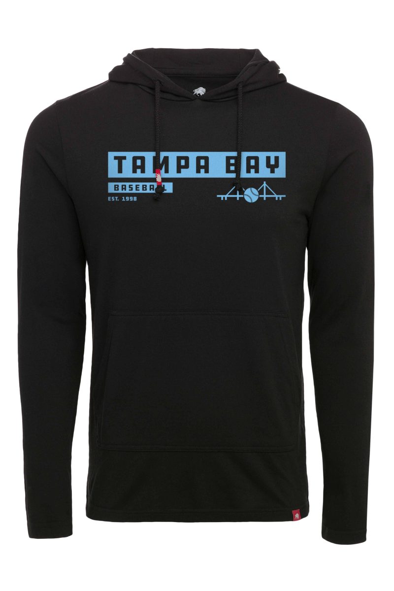 black tampa bay baseball bridge sportiqe hoodie the bay republic or team store of the tampa bay rays and rowdies 1 30003606159523