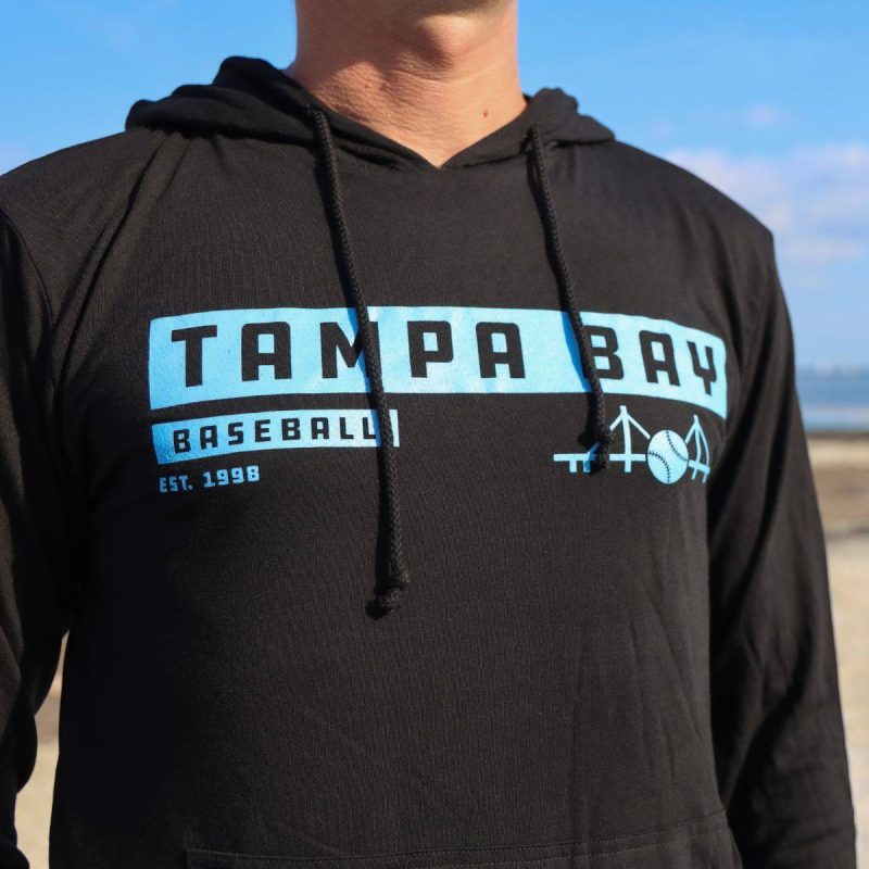 black tampa bay baseball bridge sportiqe hoodie the bay republic or team store of the tampa bay rays and rowdies 2