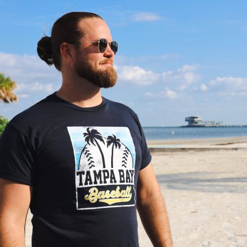 navy tampa bay baseball palm trees sportiqe t shirt the bay republic or team store of the tampa bay rays and rowdies 2