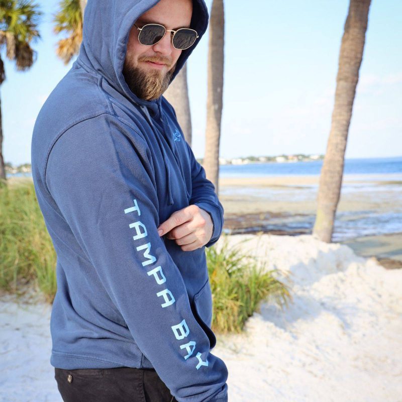 navy tampa bay baseball skyway bridge sportiqe hoodie the bay republic or team store of the tampa bay rays and rowdies 3