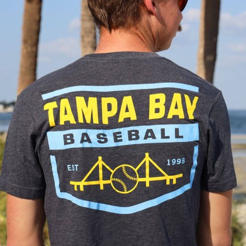 navy tampa bay baseball skyway bridge sportiqe t shirt the bay republic or team store of the tampa bay rays and rowdies 2