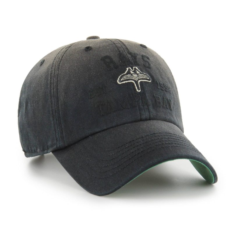 rays 47 brand black distressed city connect skyray clean up adjustable hat the bay republic or team store of the tampa bay rays and rowdies 2