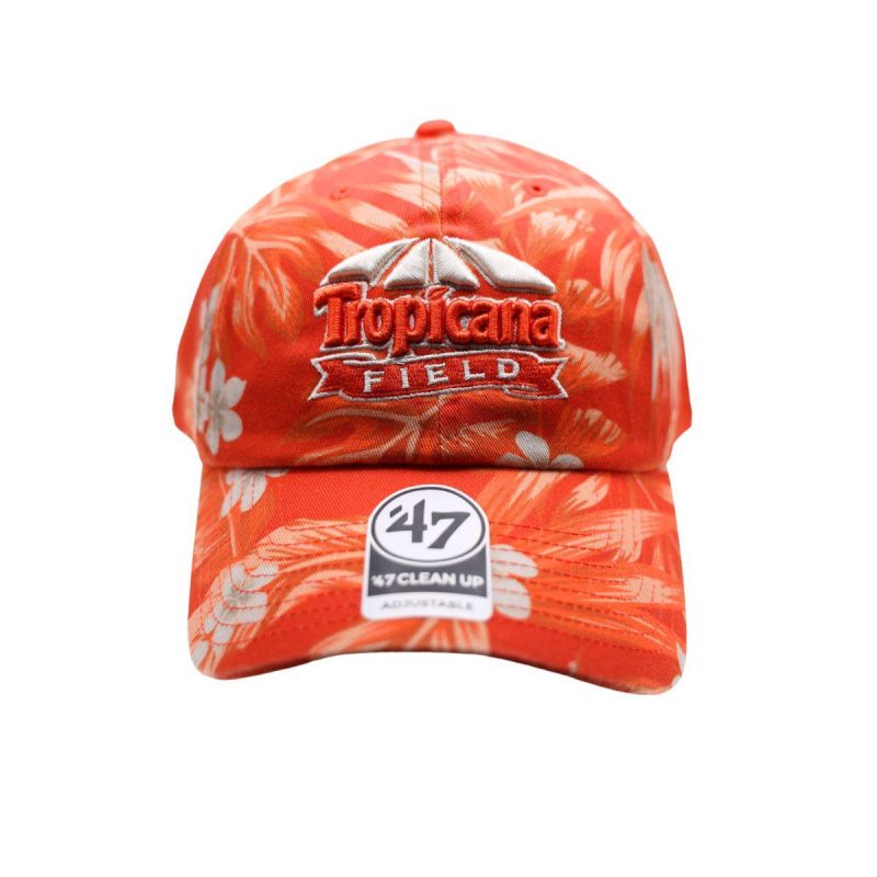 rays 47 brand orange tropical tropicana field clean up adjustable hat the bay republic or team store of the tampa bay rays and rowdies 1