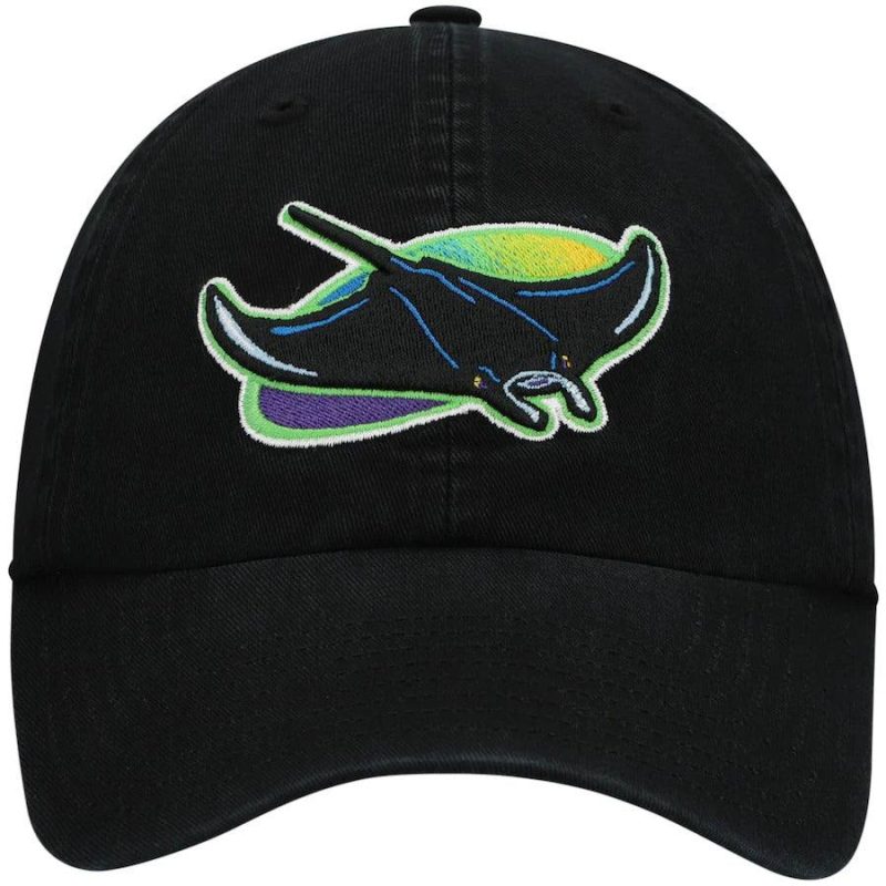 rays black 2000 devil rays logo clean up adjustable hat the bay republic or team store of the tampa bay rays and rowdies 2 27185710104739