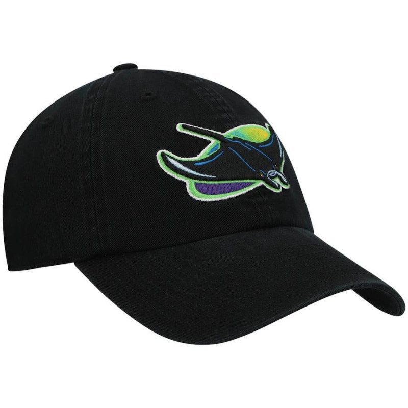 rays black 2000 devil rays logo clean up adjustable hat the bay republic or team store of the tampa bay rays and rowdies 3 27185710170275