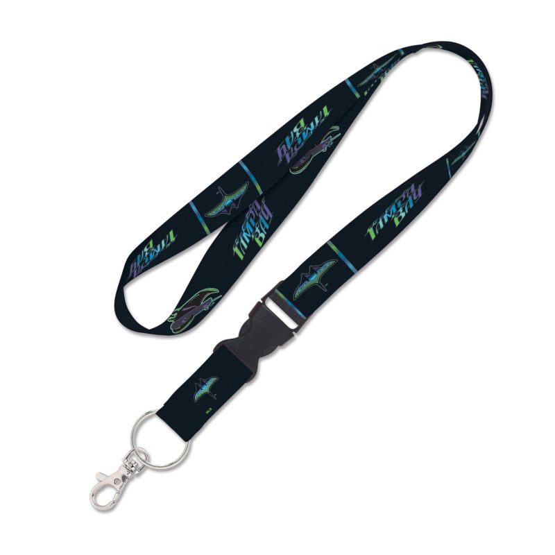 rays black city connect lanyard the bay republic or team store of the tampa bay rays and rowdies