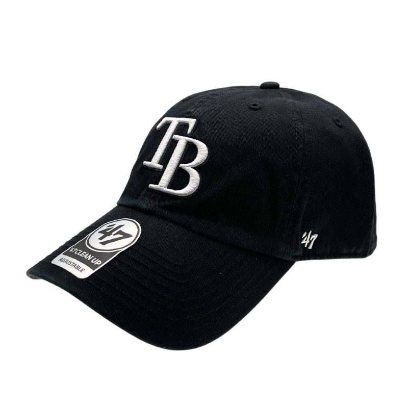 rays black tb floral under visor 47 brand clean up adjustable hat the bay republic or team store of the tampa bay rays and rowdies 1