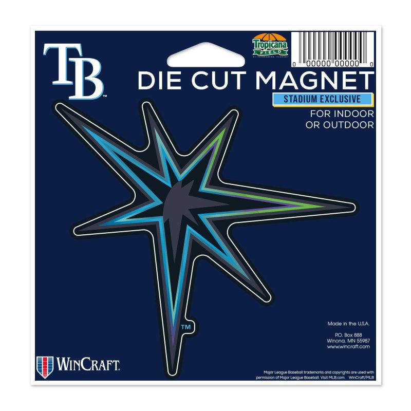 rays city connect die cut burst logo 5x5 magnet the bay republic or team store of the tampa bay rays and rowdies 1