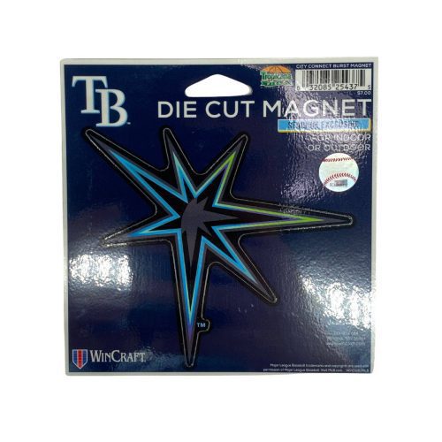 rays city connect die cut burst logo 5x5 magnet the bay republic or team store of the tampa bay rays and rowdies 2