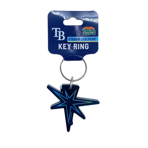 rays city connect gradient burst logo acrylic key ring the bay republic or team store of the tampa bay rays and rowdies 2