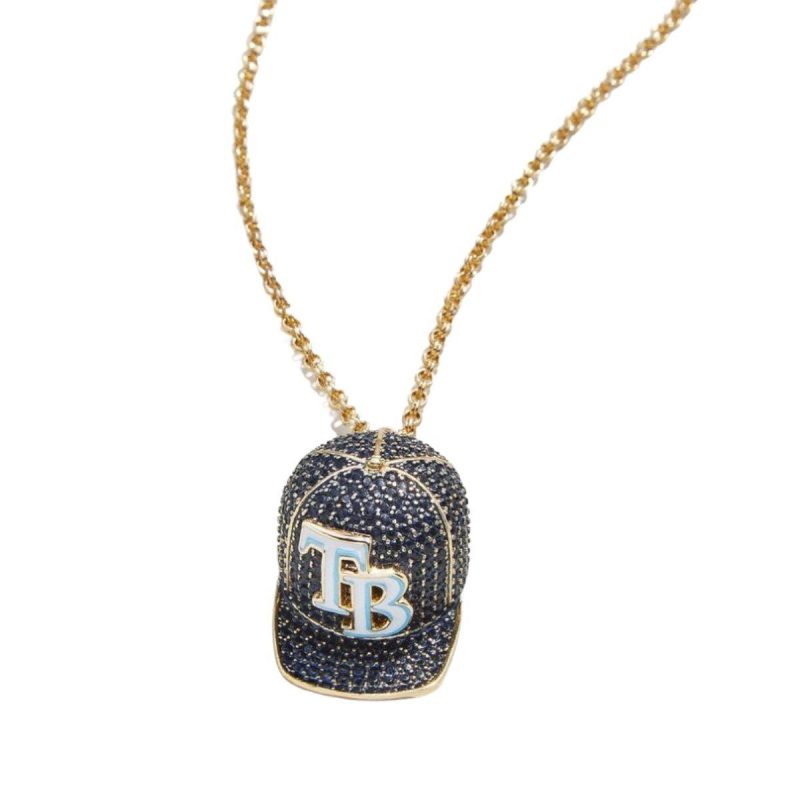 rays gold baseball hat charm baublebar necklace the bay republic or team store of the tampa bay rays and rowdies 1