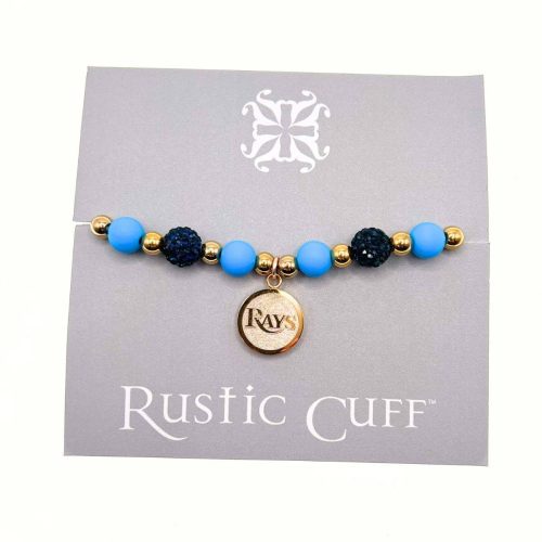 rays gold blue sadie rustic cuff beaded bracelet the bay republic or team store of the tampa bay rays and rowdies 2