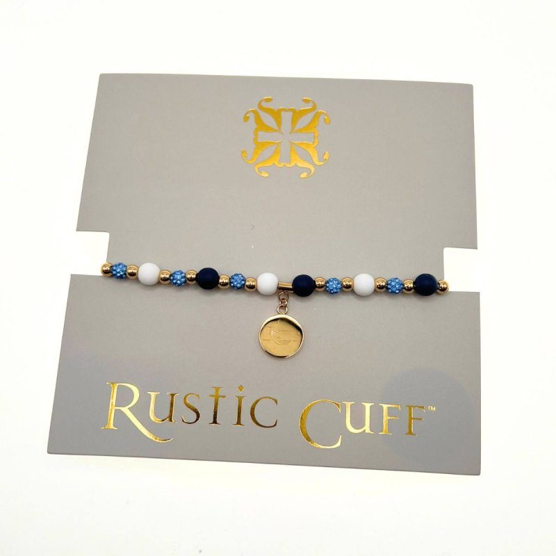 rays gold blue white kaleidoscope rustic cuff beaded bracelet the bay republic or team store of the tampa bay rays and rowdies 3