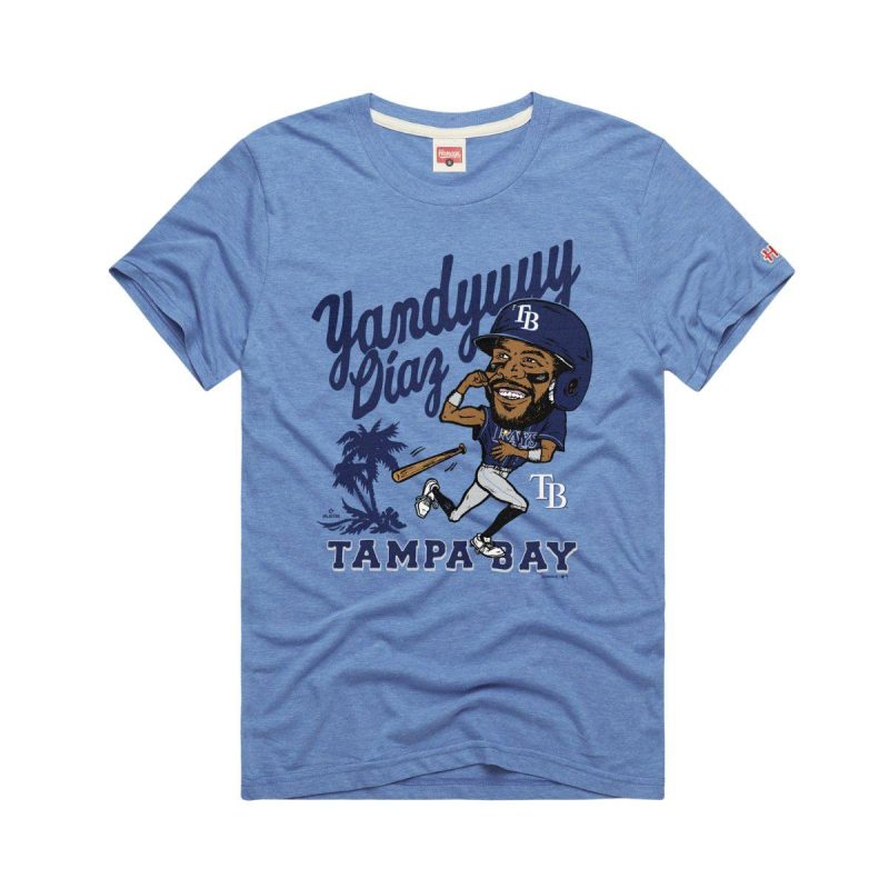 rays homage blue yandyyyyy diaz t shirt the bay republic or team store of the tampa bay rays and rowdies 1