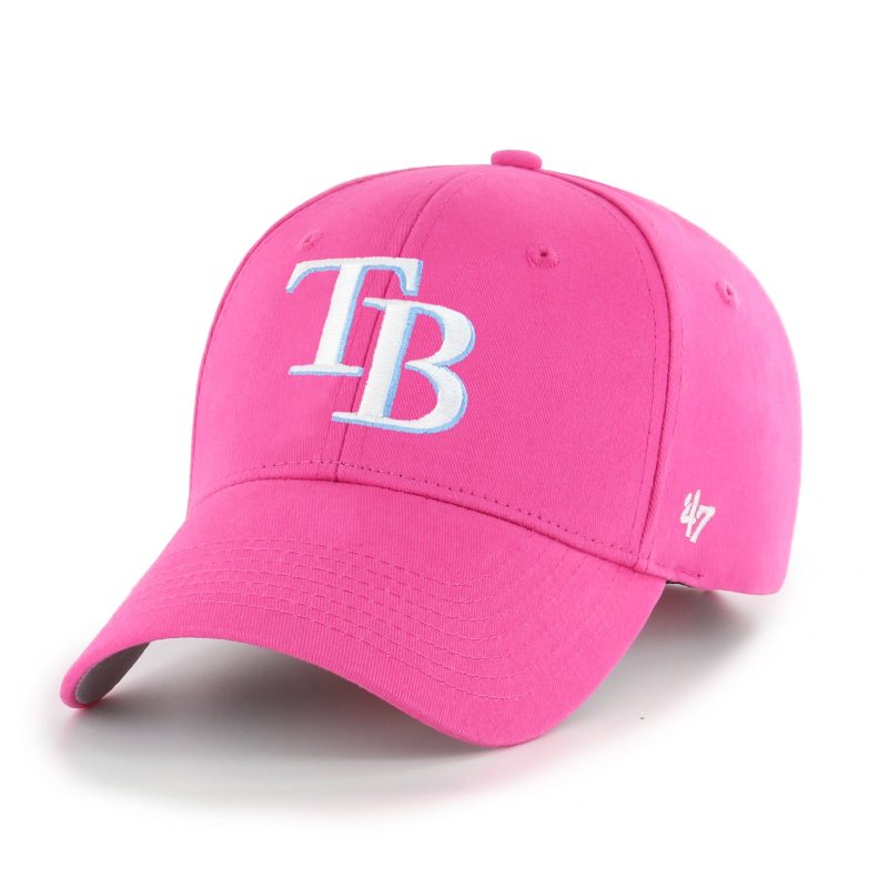 rays kids 47 brand pink tb mvp adjustable hat the bay republic or team store of the tampa bay rays and rowdies