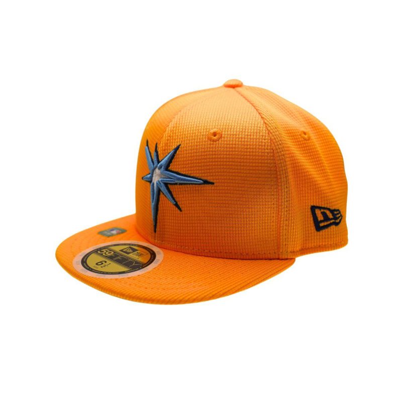 rays kids new era yellow burst on field 59fifty fitted hat the bay republic or team store of the tampa bay rays and rowdies