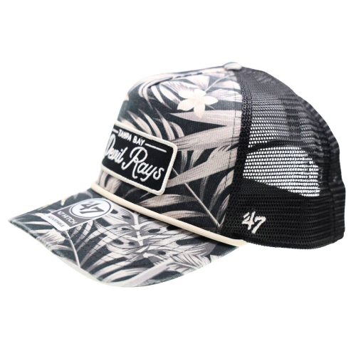 rays men s 47 brand black tropical devil rays hitch adjustable hat the bay republic or team store of the tampa bay rays and rowdies 2