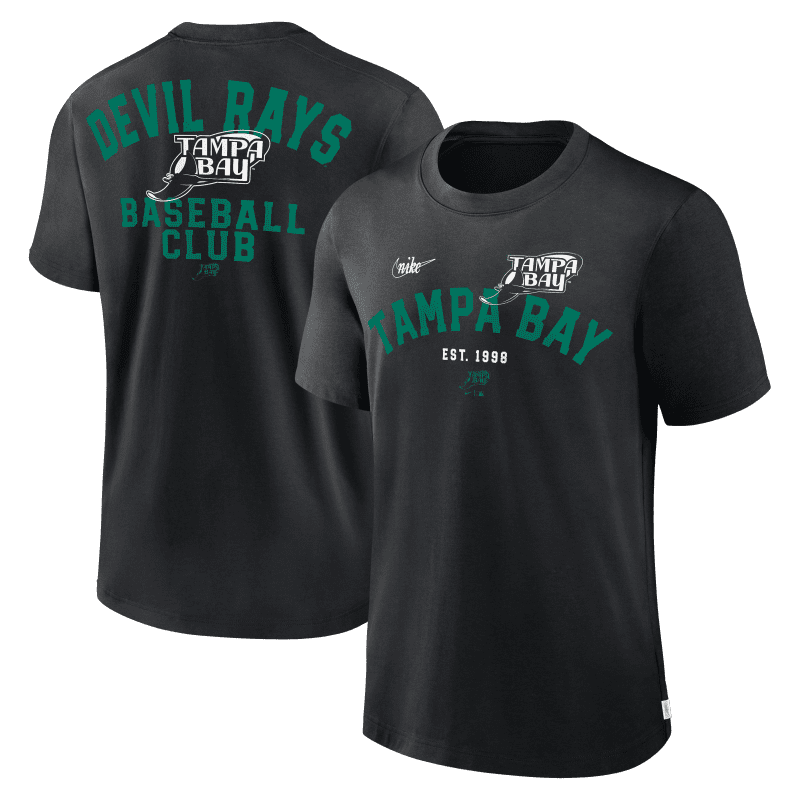 rays men s black devil rays rewind nike t shirt the bay republic or team store of the tampa bay rays and rowdies 1