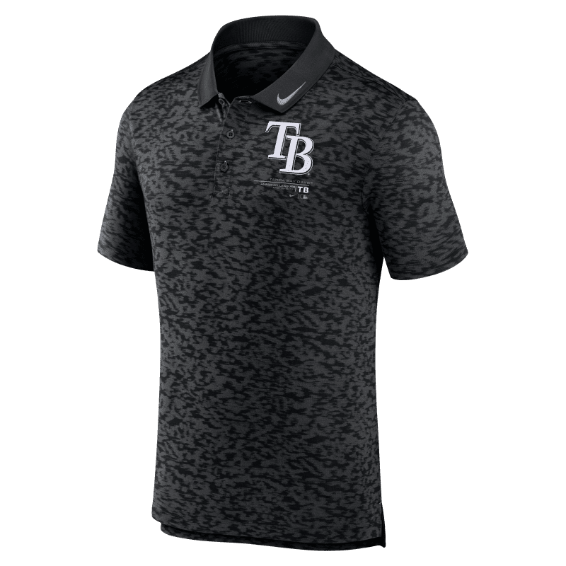 rays men s black grey tb next level nike dri fit polo shirt the bay republic or team store of the tampa bay rays and rowdies 3