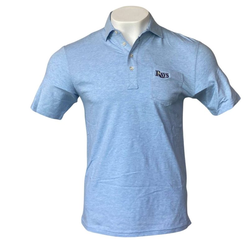 rays men s johnnie o blue wordmark polo shirt the bay republic or team store of the tampa bay rays and rowdies 1