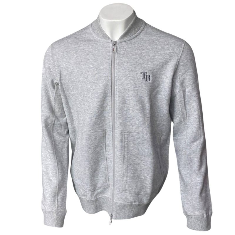 rays men s johnnie o grey tb full zip sweatshirt the bay republic or team store of the tampa bay rays and rowdies 1