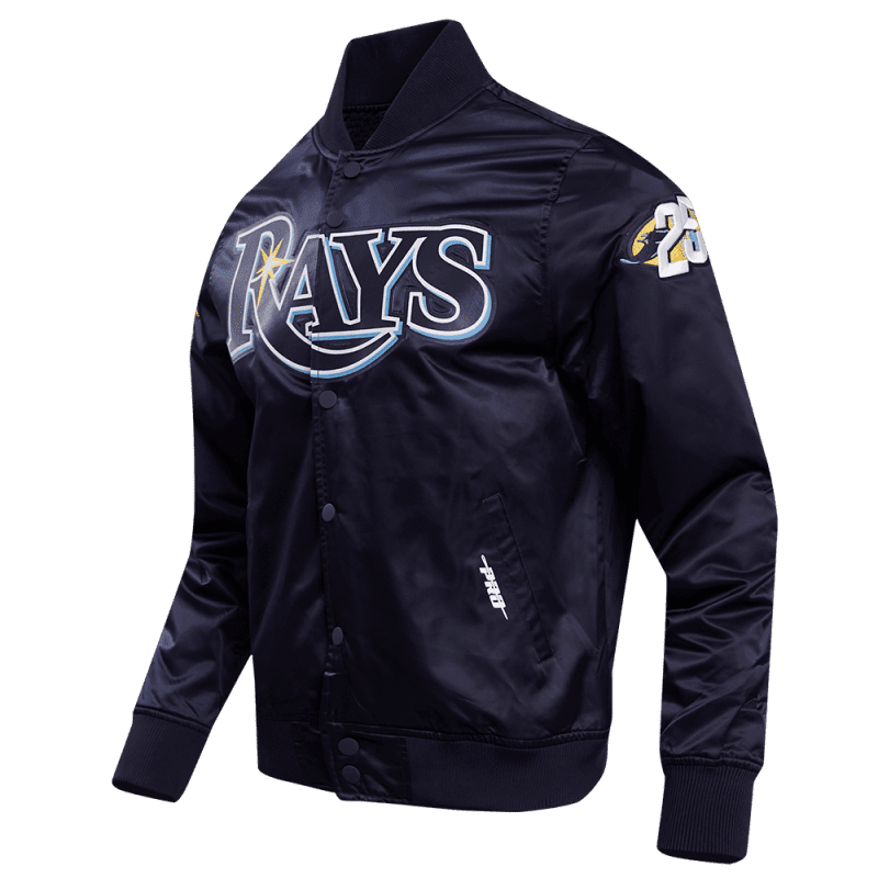 rays men s navy 25th anniversary satin jacket the bay republic or team store of the tampa bay rays and rowdies 1