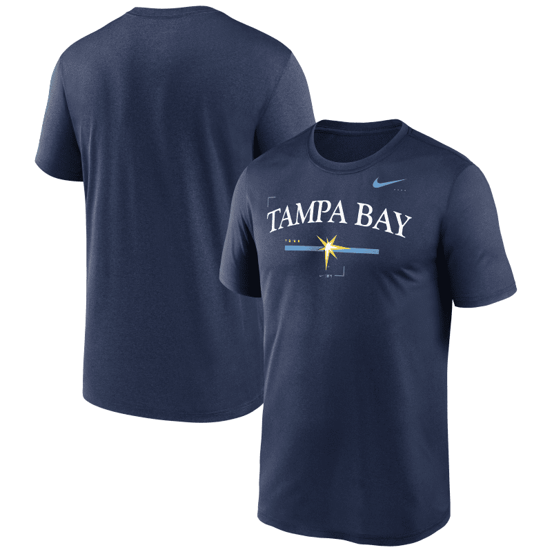 rays men s navy blue legend burst nike dri fit t shirt the bay republic or team store of the tampa bay rays and rowdies 1