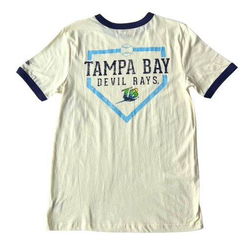 rays men s new era cream devil rays home plate ringer t shirt the bay republic or team store of the tampa bay rays and rowdies 2