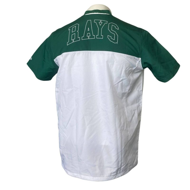 rays men s new era green and white fairway golf short sleeve 14 zip jacket the bay republic or team store of the tampa bay rays and rowdies 2