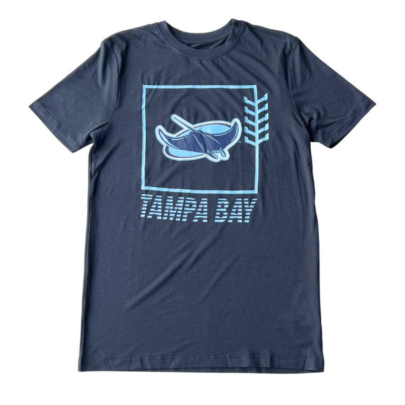 rays men s new era navy club alt t shirt the bay republic or team store of the tampa bay rays and rowdies