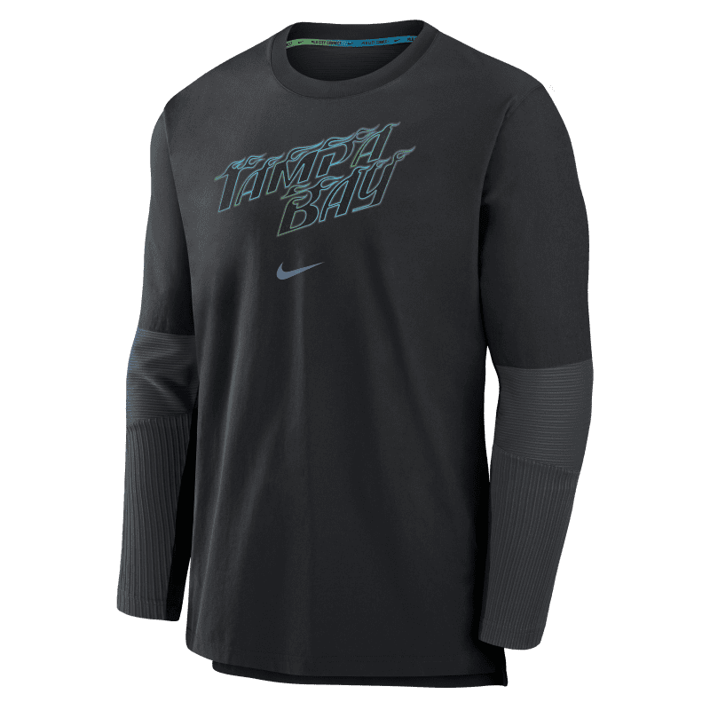 rays men s nike black authentic city connect collection player pullover sweatshirt the bay republic or team store of the tampa bay rays and rowdies 2