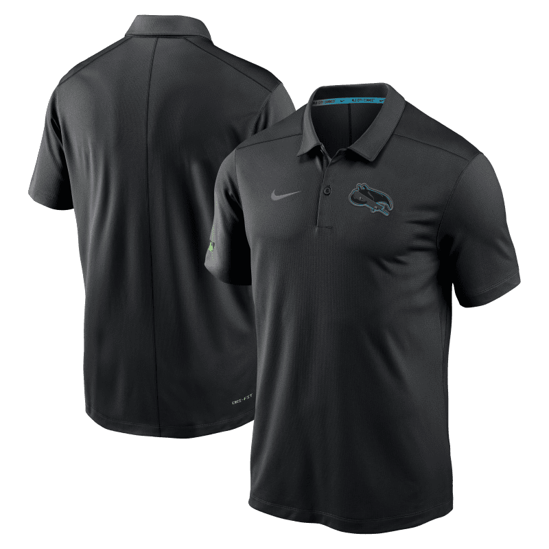 rays men s nike black city connect skateboard logo polo shirt the bay republic or team store of the tampa bay rays and rowdies 1