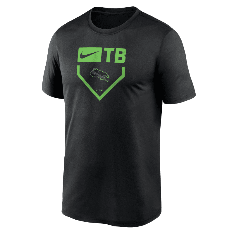 rays men s nike black city connect tb swoosh skateray base dri fit t shirt the bay republic or team store of the tampa bay rays and rowdies 2