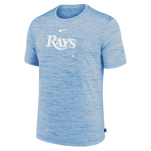 rays men s nike light blue 2024 authentic collection practice dri fit t shirt the bay republic or team store of the tampa bay rays and rowdies 3