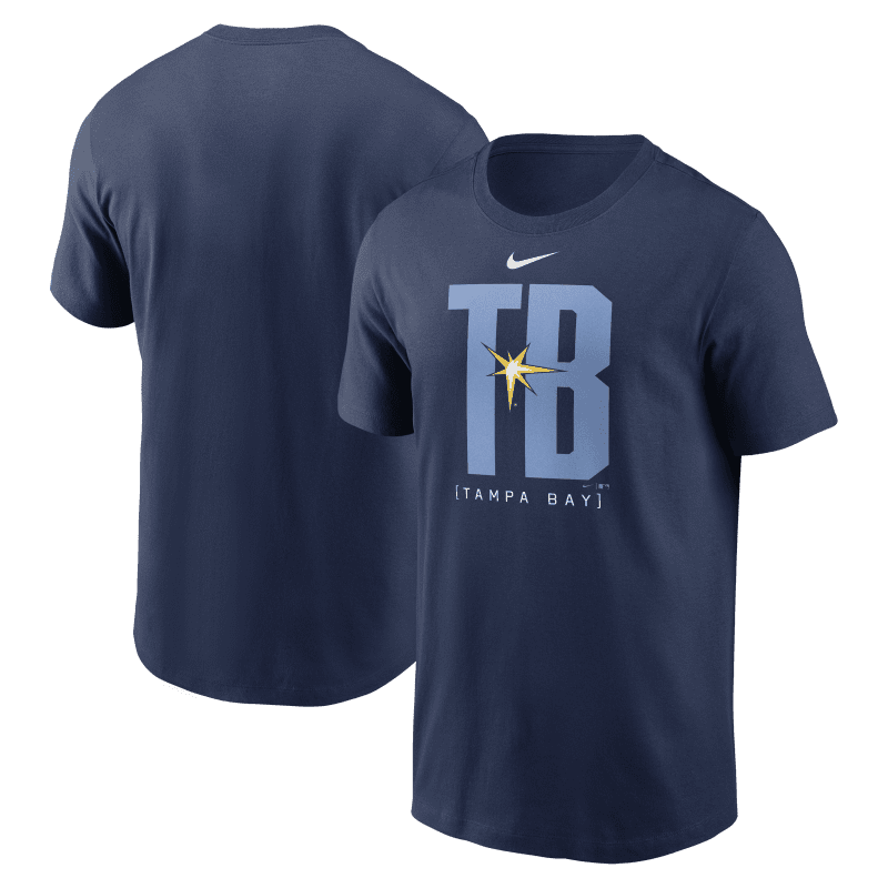 rays men s nike navy tb burst team score board t shirt the bay republic or team store of the tampa bay rays and rowdies 1