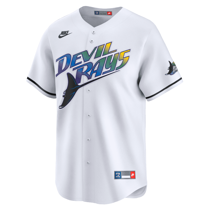 rays men s nike white devil rays cooperstown vapor limited jersey the bay republic or team store of the tampa bay rays and rowdies 1