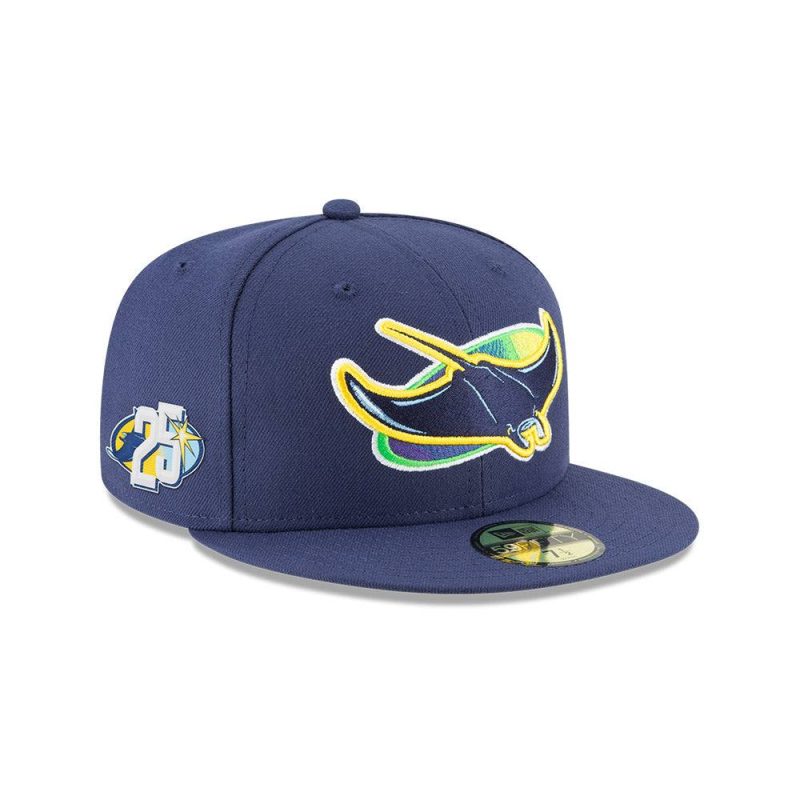 rays navy 25th anniversary alt 5950 new era fitted cap the bay republic or team store of the tampa bay rays and rowdies 1