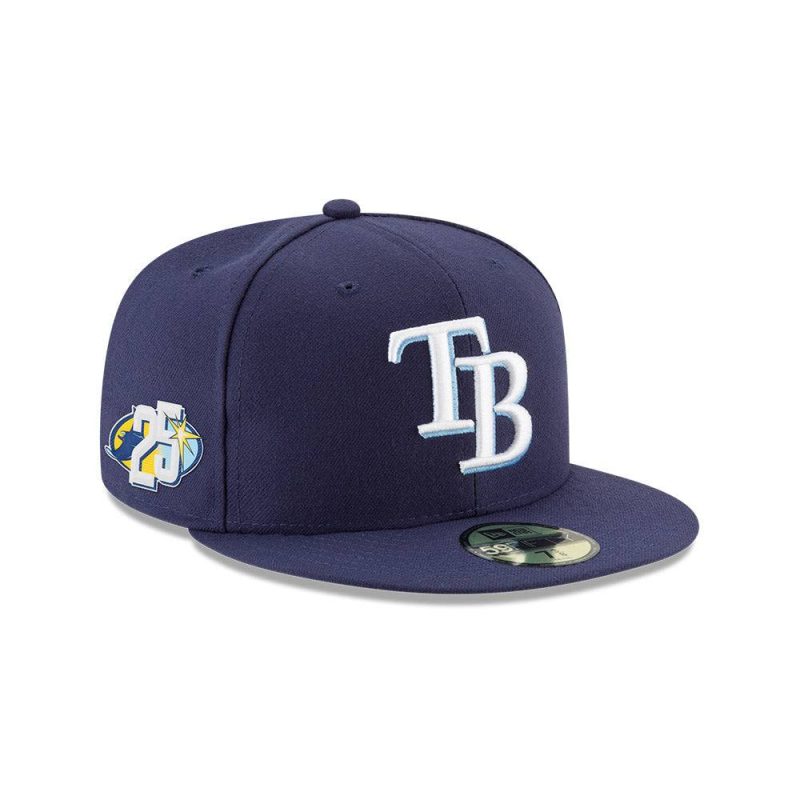 rays navy 25th anniversary tb 5950 new era fitted cap the bay republic or team store of the tampa bay rays and rowdies 1