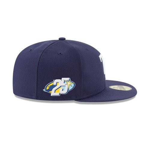 rays navy 25th anniversary tb 5950 new era fitted cap the bay republic or team store of the tampa bay rays and rowdies 2