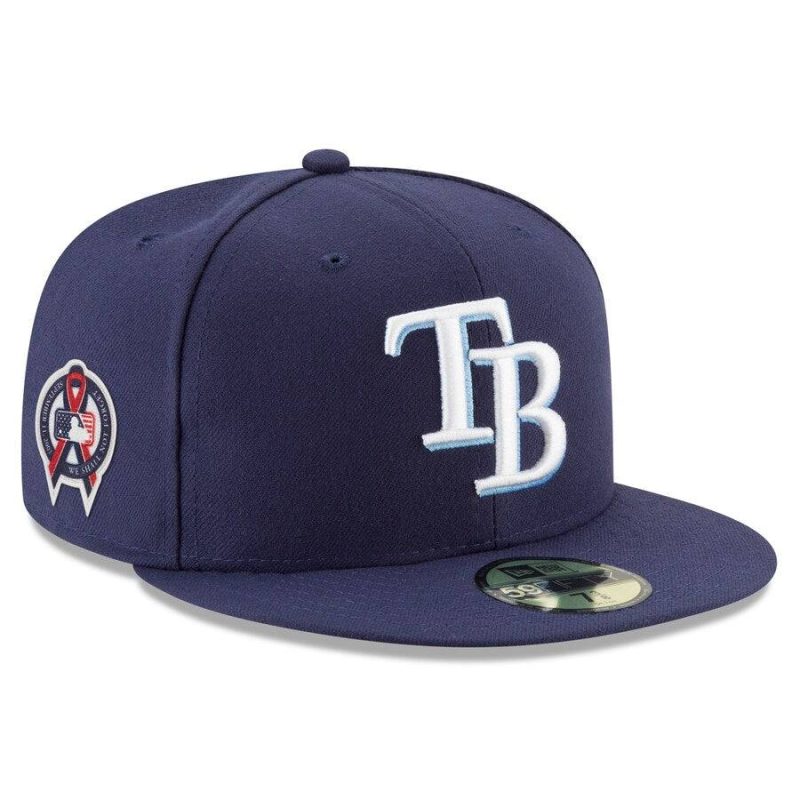 rays navy 911 memorial side patch new era 59fifty fitted hat the bay republic or team store of the tampa bay rays and rowdies 1