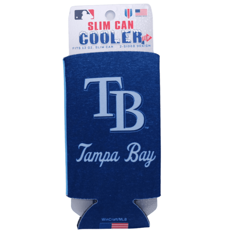 rays navy and light blue tb logo slim can koozie the bay republic or team store of the tampa bay rays and rowdies 1 28534118383779