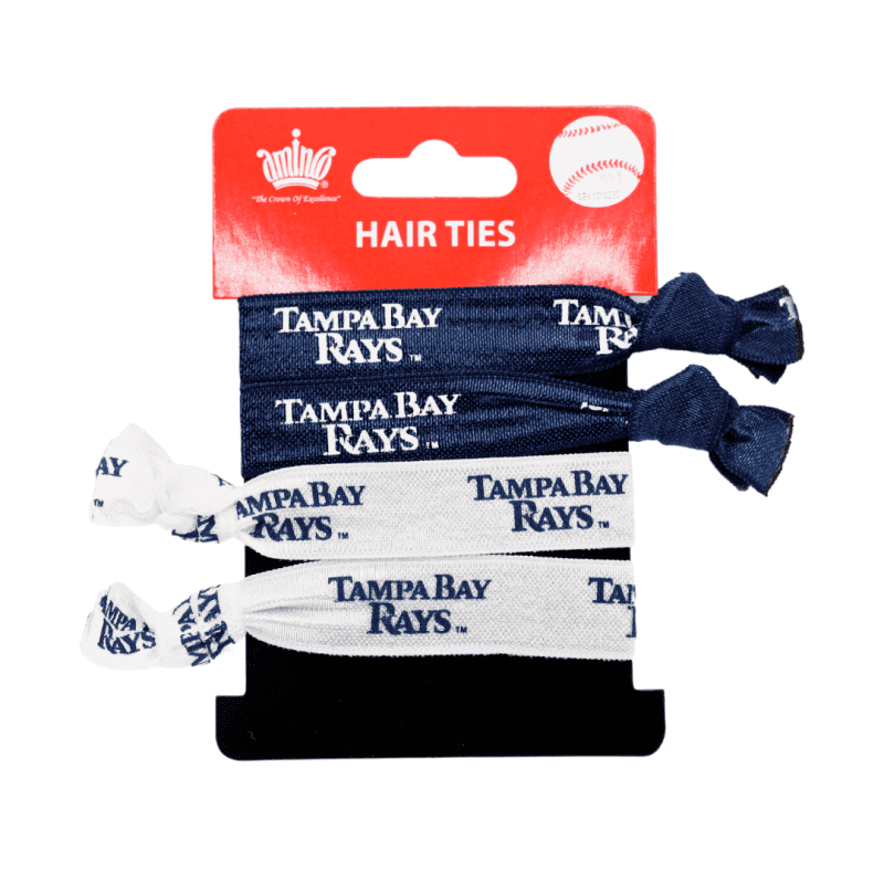 rays navy and white elastic hair ties the bay republic or team store of the tampa bay rays and rowdies