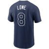 RAYS NAVY BRANDON LOWE NAME AND NUMBER T-SHIRT - The Bay Republic | Team Store of the Tampa Bay Rays & Rowdies