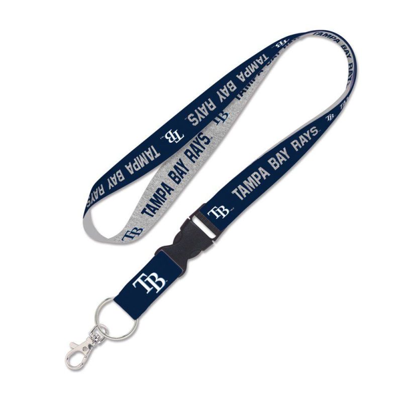 rays navy grey tb lanyard the bay republic or team store of the tampa bay rays and rowdies