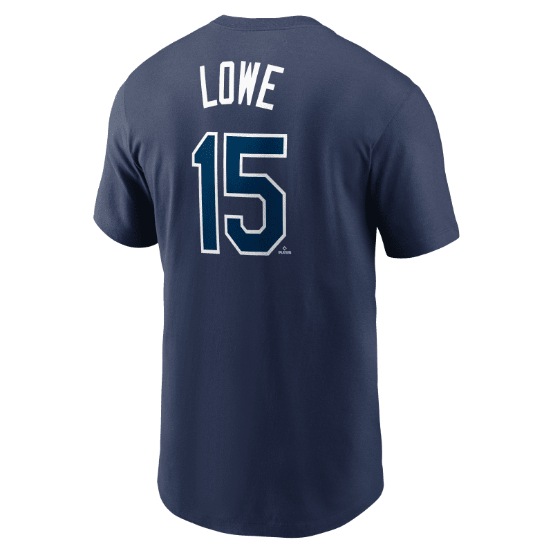 rays navy josh lowe name and number nike t shirt the bay republic or team store of the tampa bay rays and rowdies 1