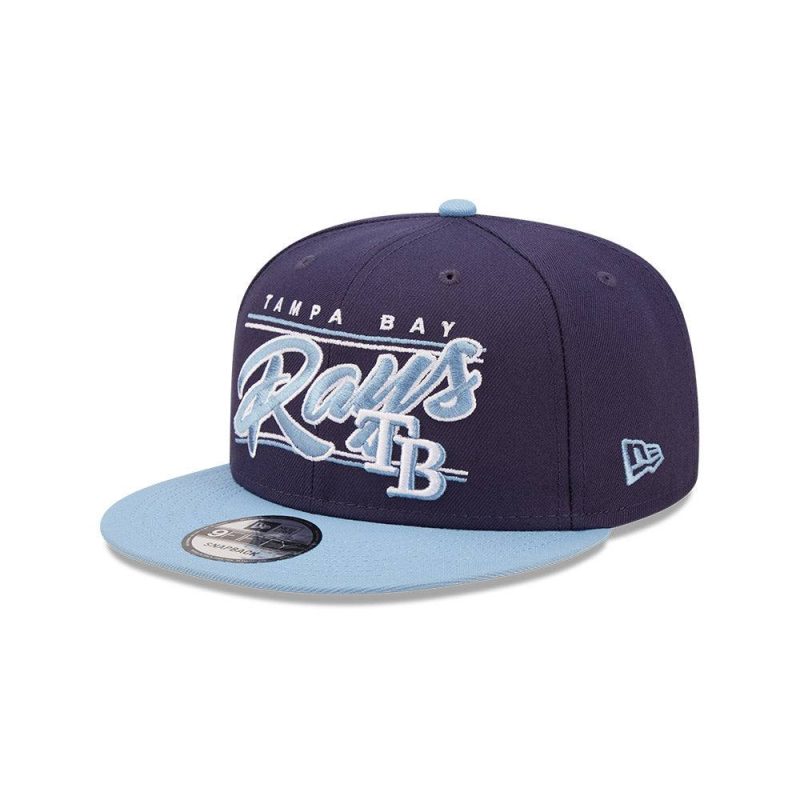 rays navy tb rays script new era 9fifty snapback hat the bay republic or team store of the tampa bay rays and rowdies 1