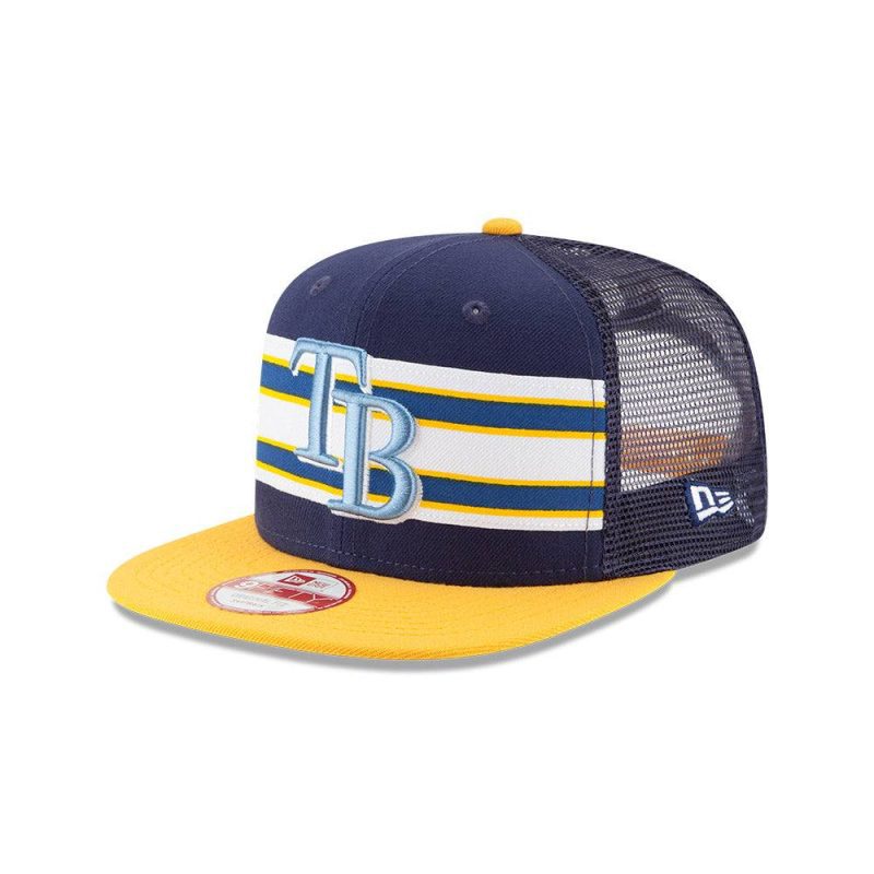 rays navygold throwback stripes tb new era 9fifty new era snapback hat the bay republic or team store of the tampa bay rays and rowdies 1