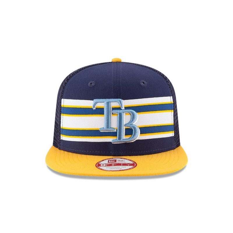 rays navygold throwback stripes tb new era 9fifty new era snapback hat the bay republic or team store of the tampa bay rays and rowdies 3