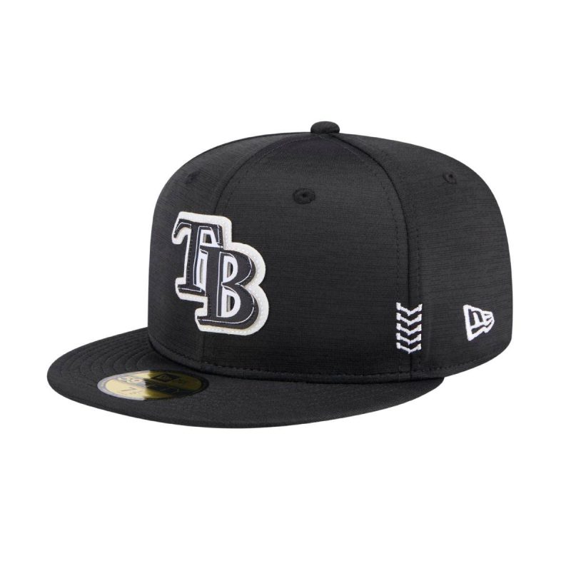 rays new era black 2024 tb clubhouse 59fifty fitted hat the bay republic or team store of the tampa bay rays and rowdies 1